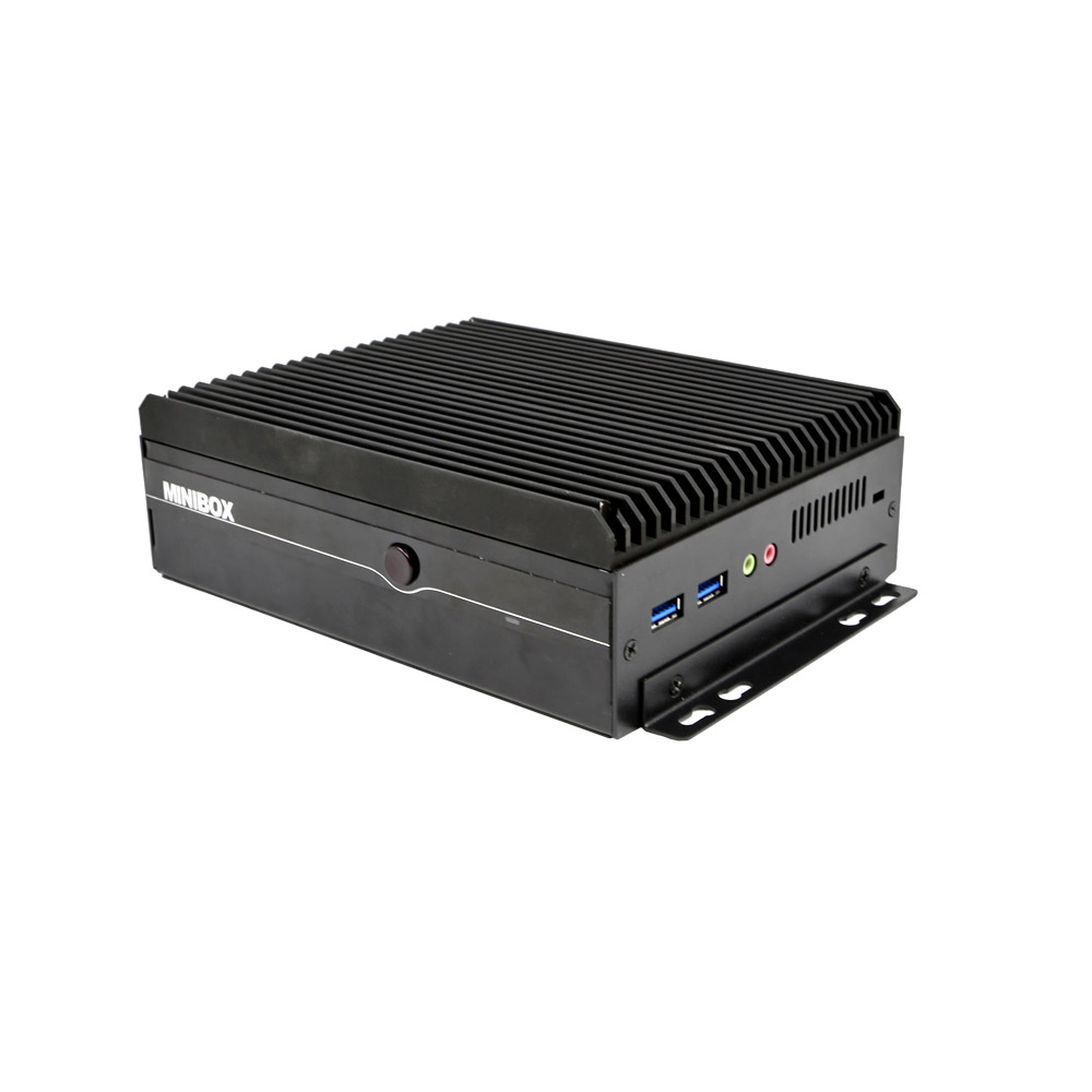 ZC-G6200DL-6C With 2 RJ45 Fanless i5 6200u Industrial Desktop Computer 6 RS232 R