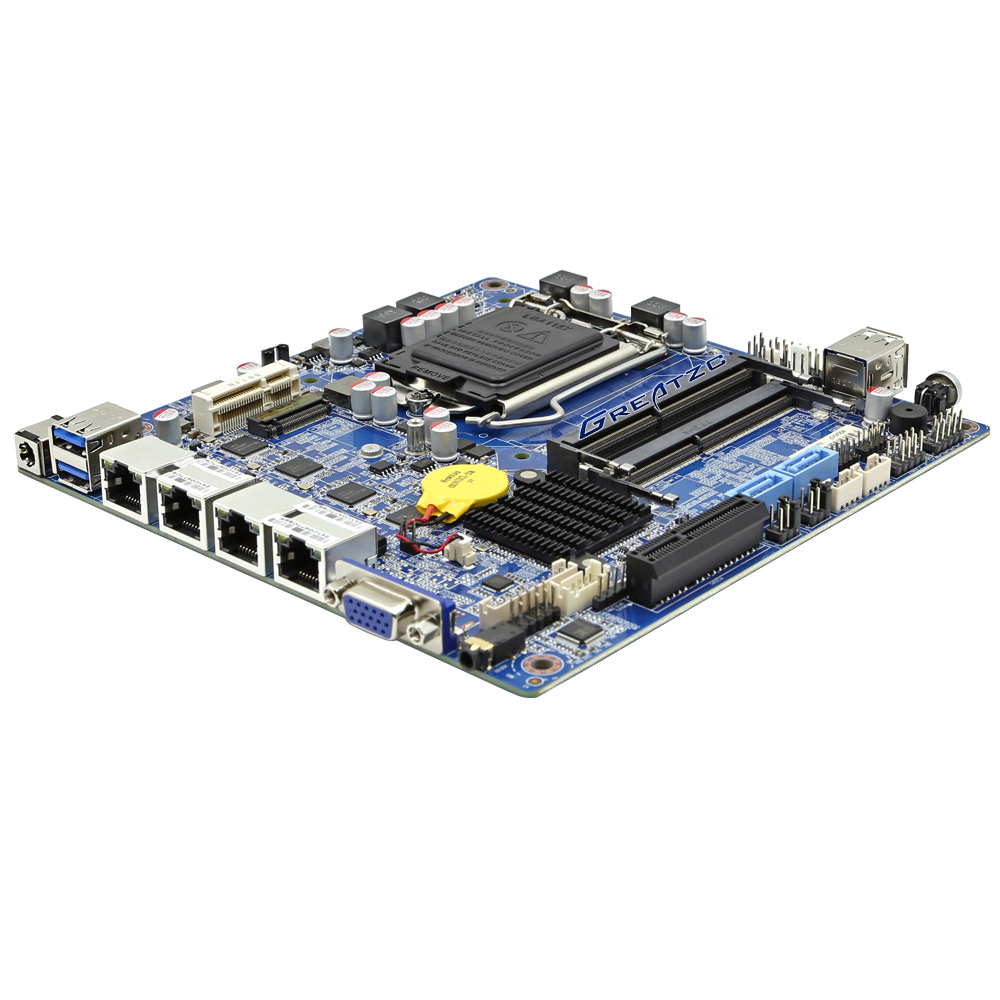 LGA 1151 Mini Itx Mainboard With 4 Ethernet Ports ZC-DN-H310QV