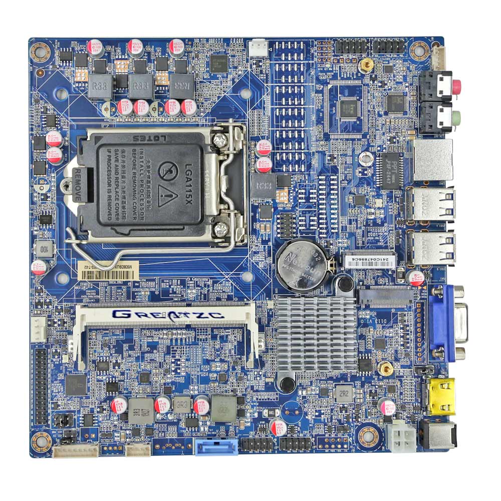 9th 8th Intel Celeron I3 I5 I7 CPU Mini Itx Board LGA1151 Socket  LVDS HDMI VGA 3 Display