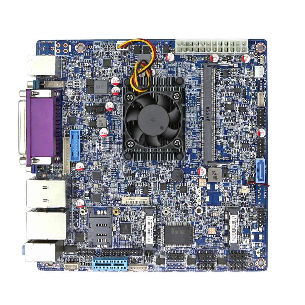 Dual LAN Mini Itx Motherboard 3855U CPU 3 Display HDMI VGA LVDS With LPT Port