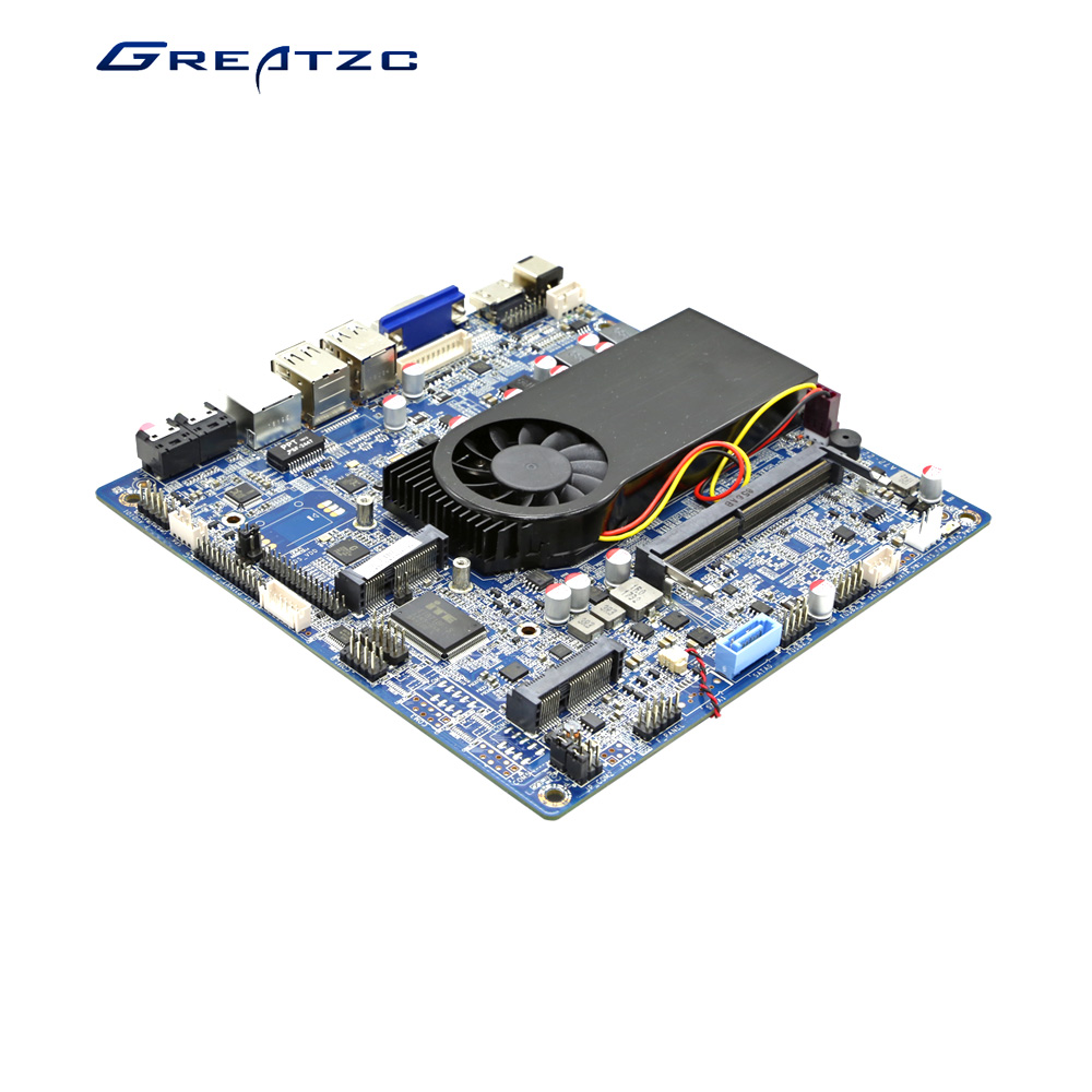 ZC-T3855SL-V DC12V Industrial Mini ITX Motherboard With 3855U CPU,2 COM Ports