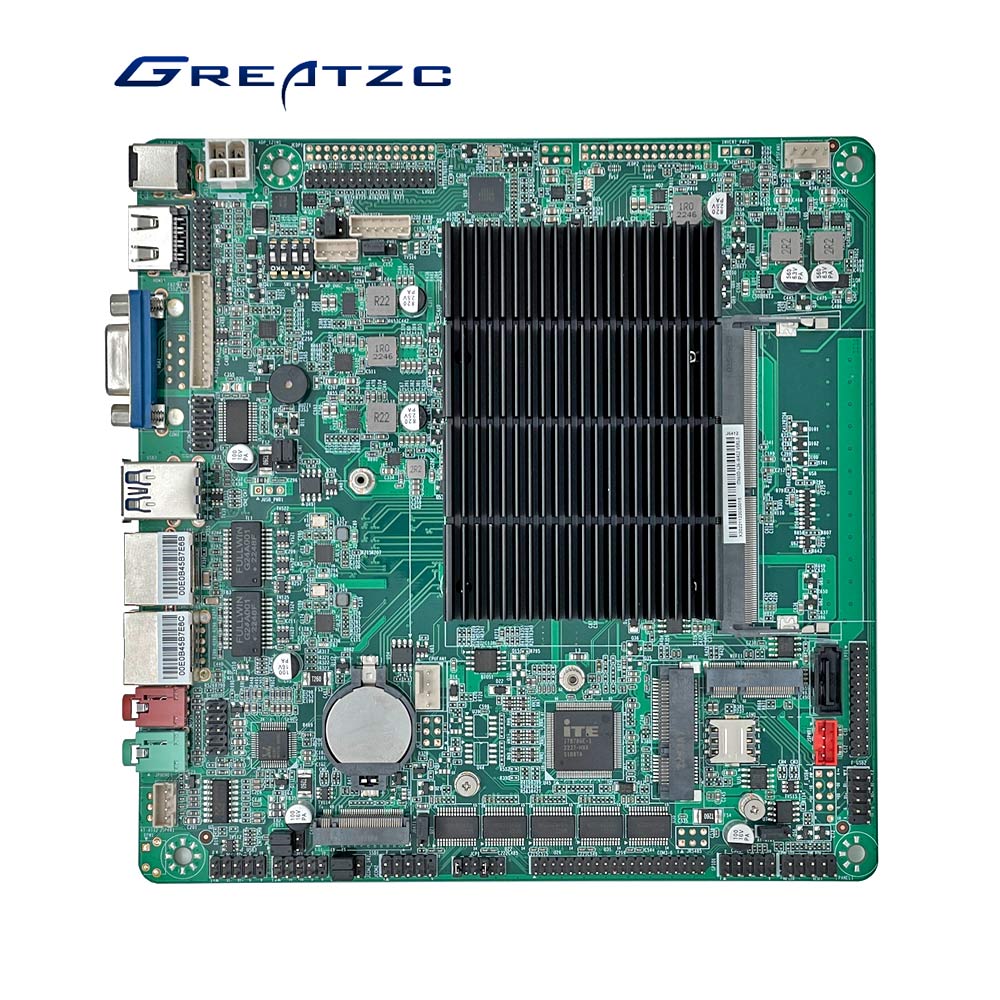 ZC-ITX6412 Fanless Thin Mini Itx Motherboard Onboard J6412 CPU