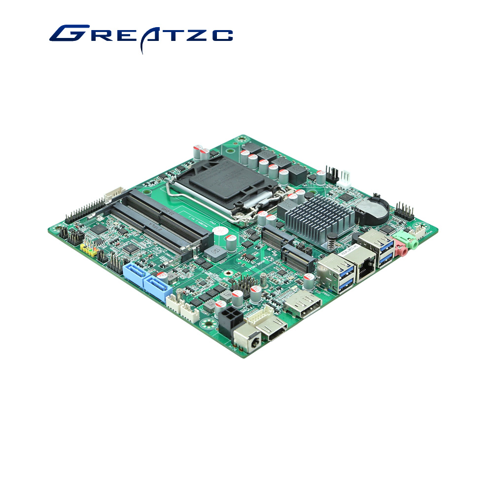 ZC-ITXH410DC Thin Mini Itx Motherboard H410 Chip Support 10th Gen Intel Core i3 
