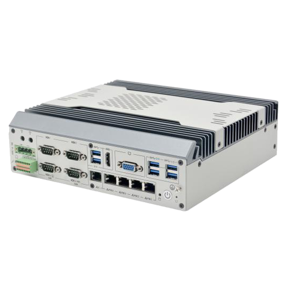 ZC-G370F-P4 Industrial PC With 5 LAN 4*POE 4*COM Ports 9-36V